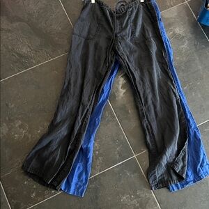 Set of 2 pairs of LONDON JEAN 100% linen drawstring pants